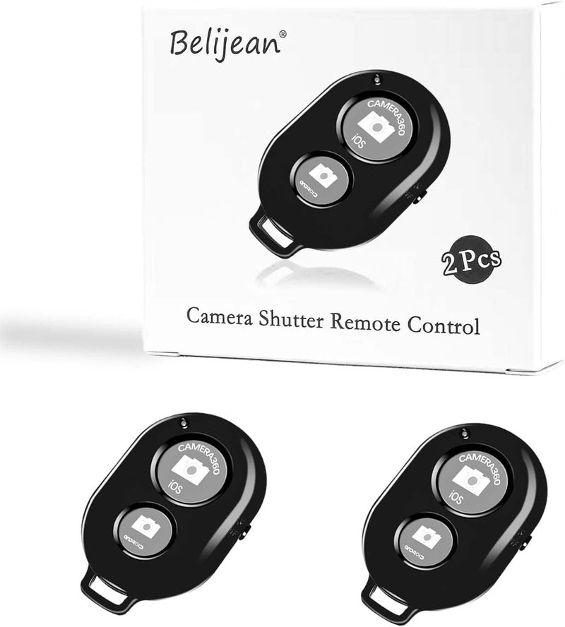 Belijean Bluetooth Remote - Compatible with All iPhone, iPad & Tablets - 2 Pack Bluetooth Clicker for Photos & Videos - Image 3